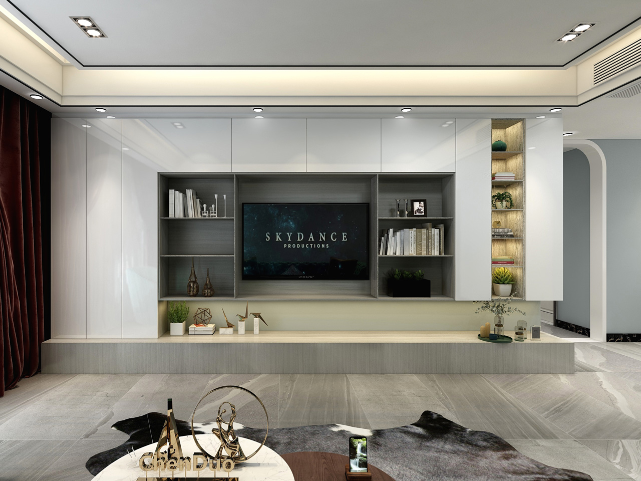 電視柜-定制家居板材