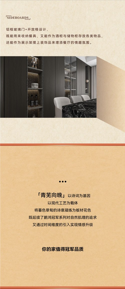 輕奢酒柜柜門設(shè)計